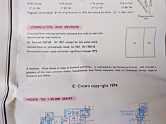 Brighton and The Downs Ordnance Survey 1:50000 Sheet 198 1st Series 1974