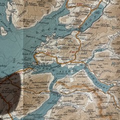 DINGWALL & PORTREE Bartholomew Quarter Inch Map No 2 Automobile Association 1937