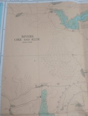 1986 Admiralty Chart #2695 Walton Backwaters Nautical Chart Maritime Atlas VTG