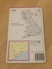 Ordnance Survey Landranger 192 Exeter Sidmouth & Surrounding Area Map 1992 OS