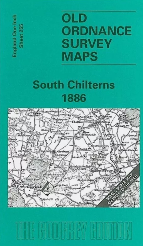 MAP OF South Chilterns 1886 One Inch Sheet 255 by Elizabeth Lockwood NEW