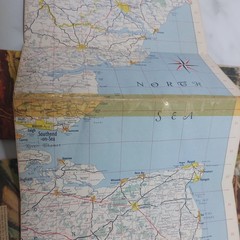 6 Road Maps of England Wales & Scotland. Vintage Esso Map Collection. 1958 / 9.