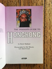 1995 Gregory’s Insider’s Hong Kong Guide, Vintage Collectable