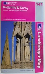 Ordnance Survey Map · Landranger Maps · Bedford & Huntingdon/Kettering & Corby