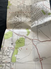 Geographia Map Large Scale street plan coloured c1976 NOTTINGHAM (1313)