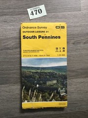 South Pennines by Ordnance Survey (Sheet map, 1996) List 470 Needs Taping