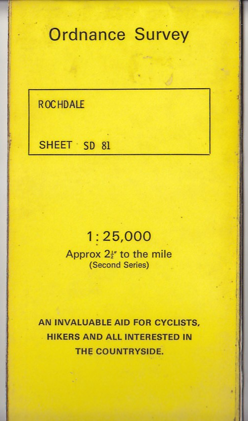 Ordnance Survey 1:25,000 First Series Map Sheet SD 81 Bury