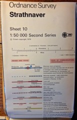 Strathnaver Ordance Survey Sheet no. 10 (special library edition) Scotland map
