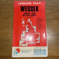 Vintage West Country Tourist Board Tourist Map Wessex Map