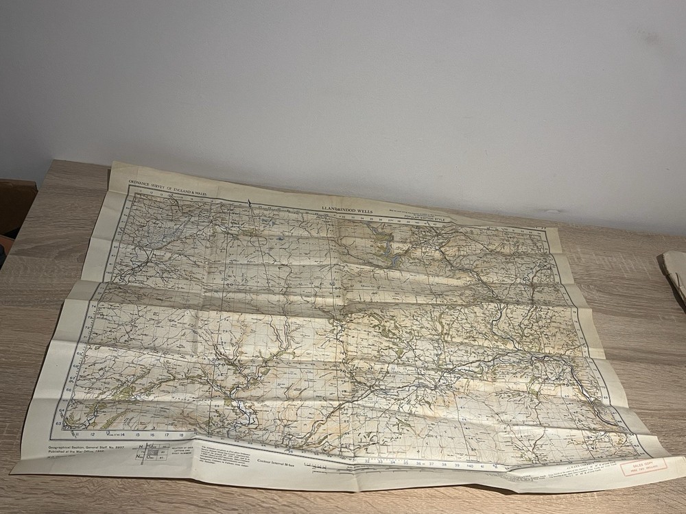 Ordnance Survey Map England And Wales Second War Revision 1940