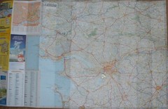 Michelin Map-Loire Atlantique,Vendee-Scale 1cm=1.5km-both sides Nantes,Niort etc