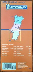 Michelin – PORTUGAL Map – No. 593 Regional – Portugal Sul Algarve GOOD condition