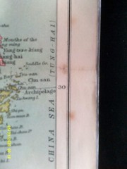 Antique Map. CHINA with Hong Kong inset. Bartholomew. c1909. VG.