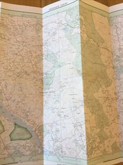 1986 Ordnance Survey Pathfinder Map 528 NX 67/77 New Galloway (incl Corsock )