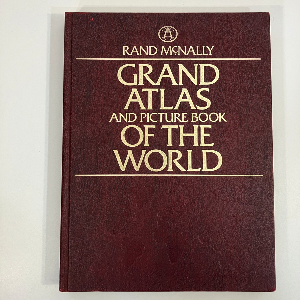 Grand Atlas And Picture Book Of The World Rand McNally 1977 Large Hardcover
