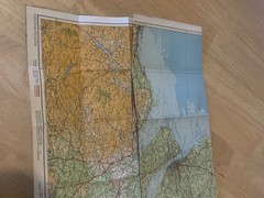 Johnston’s Readyfold Coloured Touring Cloth Map Section 13 Liverpool Blackpool