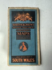 2 x Bartholomew’s Vintage Maps Cornwall & South Wales