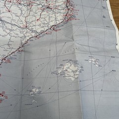 Vintage 1979 AA European Throughroute Map Ostende & Zeebrugge Fold Out