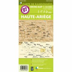 Pyrenees Map: 07 Haute Ariege Rando Editions France walking hiking