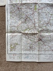 Vintage OS One Inch Map -Chester – Sheet 109 -1947 – Ordnance Survey