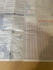 USA American Automobile Association Map 1964-65 Members Only AAA
