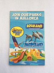 Vintage Folded Sheet Map – Aqualand Water Park – Mallorca – Spain 2017