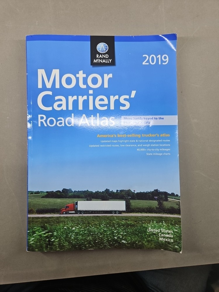 2019 Motor Carriers’ Road Atlas : McRa by Rand McNally (2018, Trade Paperback)