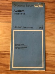 Vintage Audlem, Cheshire Ordnance Survey folded map, Sheet SJ 64, C.1970s