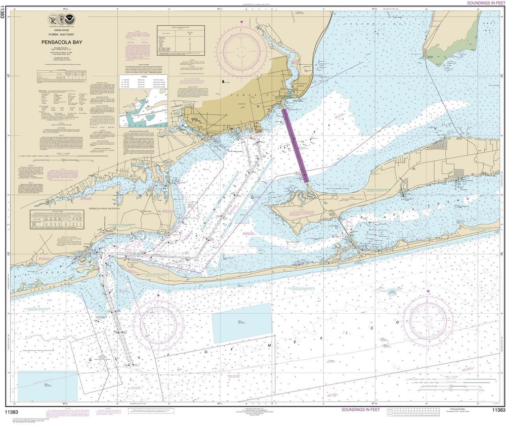 Pensacola Bay | Waterproof NOAA Chart 11383