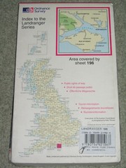 Ordnance Survey Landranger Sheet 196 Solent & Isle of Wight – Laminated; 1997