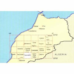 Morocco Tazenakht Anti-Atlas East Topographic Map