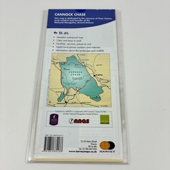 Cannock Chase – Harvey Maps – 1:25000 Scale in Plastic Wallet VGC