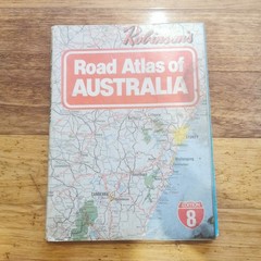 1980 Robinson’s Road Atlas Of Australia 8th Edition Vintage Item