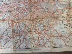 VTG 1926 (1920’s) – Daily Mail Road Map of London / South-East England E7