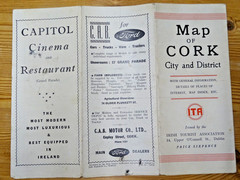 JOB LOT OF 12 VINTAGE 1960’S IRISH ROAD MAPS, GUIDES, 1955 AA BOOK CALTEX / ESSO