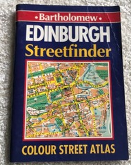 Edinburgh Streetfinder Colour Street Atlas, Bartholomew 1991