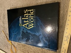 National Geographic Atlas of the World Eighth Edition Hardcover Oversized 2004