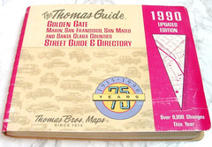 The Thomas Guide ©1990 Golden Gate San Francisco etc USA Street Guide 134pgs