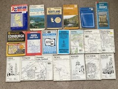 A collection of TWENTY Maps(6) & Street plans(14) from SCOTLAND. Folding. G Cond