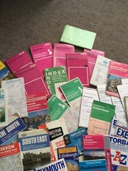 Vintage Map Bundle Collection Mixed Publishers Various Authors Job Lot