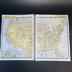RAND MCNALLY 2010 NO GLARE PAGED SPIRAL BOUND MOTOR CARRIERS ROAD ATLAS