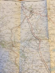 1956 Ordnance Survey One Inch Seventh Series Map 77 Hexham (incl Haydon Bridge )