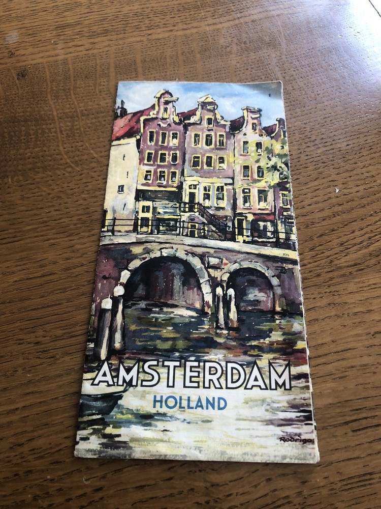 Rare Vintage Amsterdam Guide Circa 1960