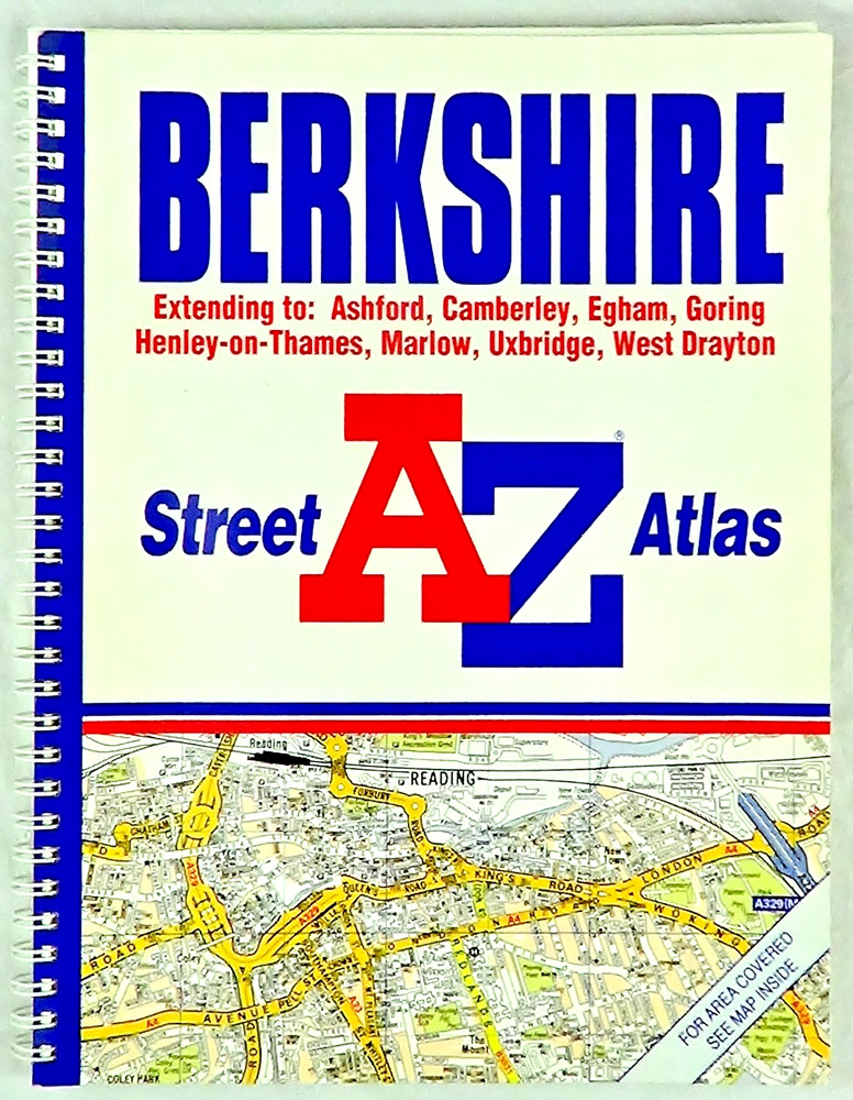 Berkshire Street Atlas 1998 A-Z Map Company Spiral Bound Book