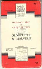 ORDNANCE SURVEY ONE INCH MAP: GLOUCESTER & MALVERN (Seventh Series)