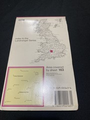 MAP – Ordnance Survey 2cm-1km ’87 Landranger#163 Cheltenham Cirencester (8676