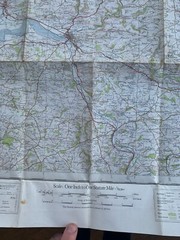 OS 1936 Ordnance Survey One Inch Fifth Edition Cloth 1″ Map 118 Barnstaple.