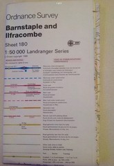 Ordnance Survey Landranger Map Sheet 180 Barnstaple And Ilfracombe