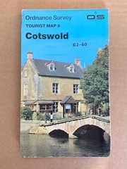 OS, Ordnance Survey, Tourist Map, No 8: Cotswold