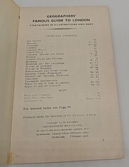 GEOGRAPHERS FAMOUS GUIDE TO LONDON – 1959 – PB